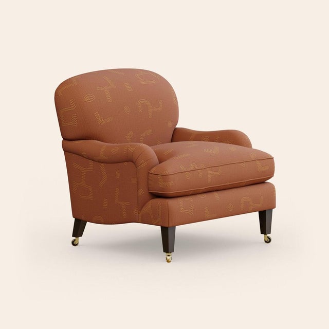 Tobacco Sofia Lounge Chair by Ceraudo For Sale - Image 9 of 9
