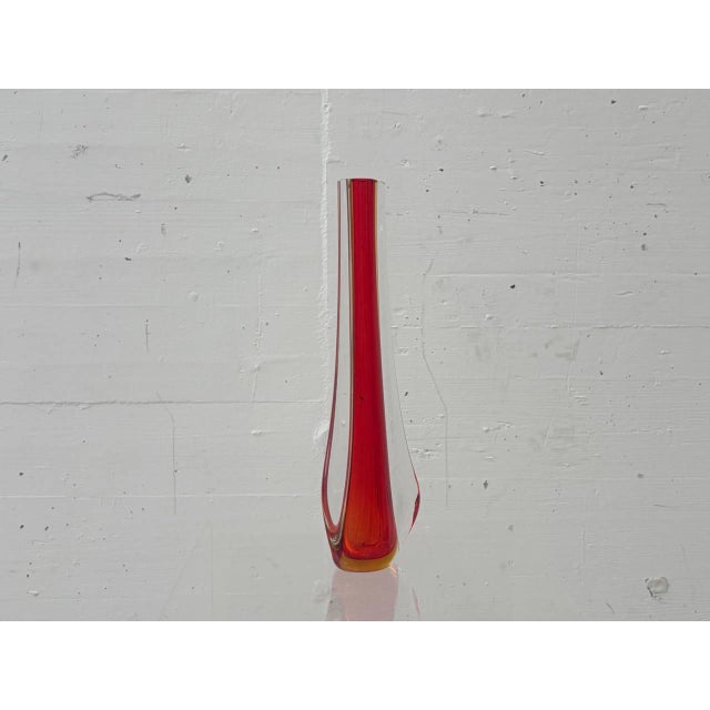 Sommerso Murano Glass Vase by Flavio Poli for Seguso Vetri d'Arte, 1950s For Sale - Image 12 of 12