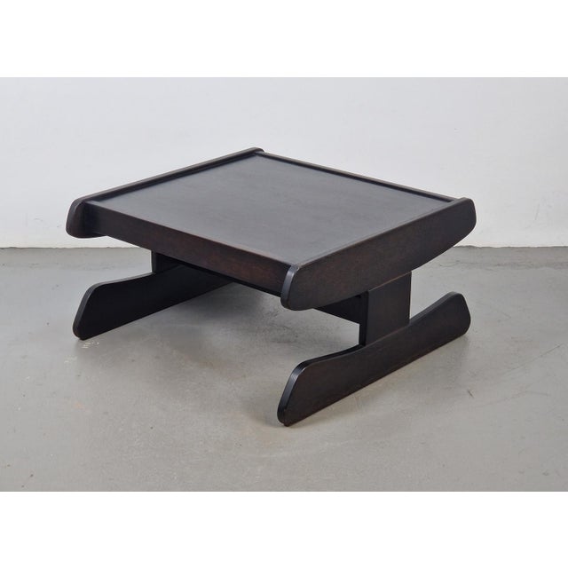 Postmodern Architectural Wooden Coffee Table, Germany, 1970s For Sale - Image 14 of 15