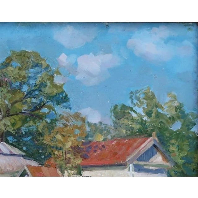 Realism Anatoly Zhezher Impressionism Summer Oil Painting, Rural Ukrainian Landscape 39-50 For Sale - Image 3 of 6