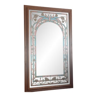 Windsor Arts Faux Stained Glass Mirror For Sale