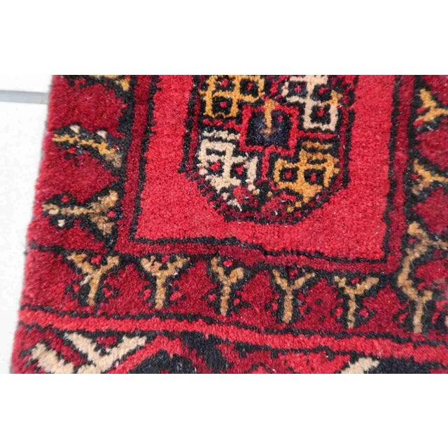 Textile 1970s Vintage Handmade Afghan Ersari Mat For Sale - Image 7 of 9