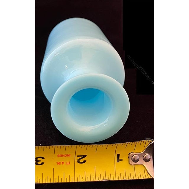 Early 20th Century Portieux Vallerysthal Aqua Blue French Perfume Decanter For Sale - Image 9 of 10