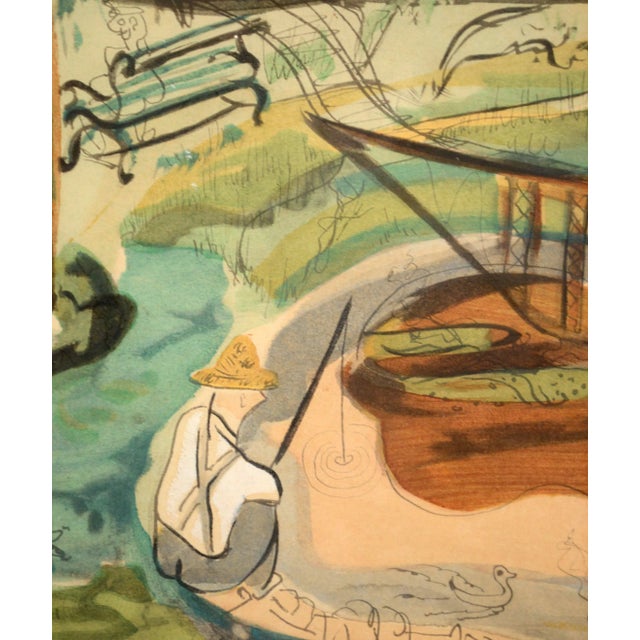 Early 20th Century Early 20th Century "To Market to Market" Figurative Brooklyn Cityscape Painting by Frank Simon Herrmann, Framed For Sale - Image 5 of 11