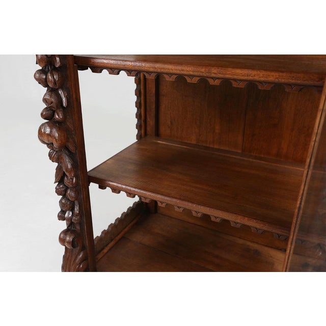 Baroque Style Display Case in Oak, Belgium, 1950s For Sale - Image 15 of 18