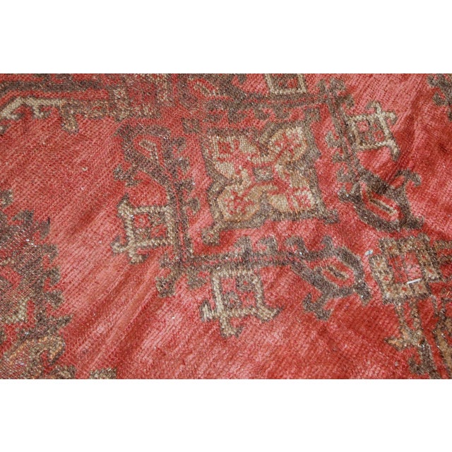 1900s, Handmade Antique Turkish Oushak Rug 9' X 11' For Sale - Image 4 of 8