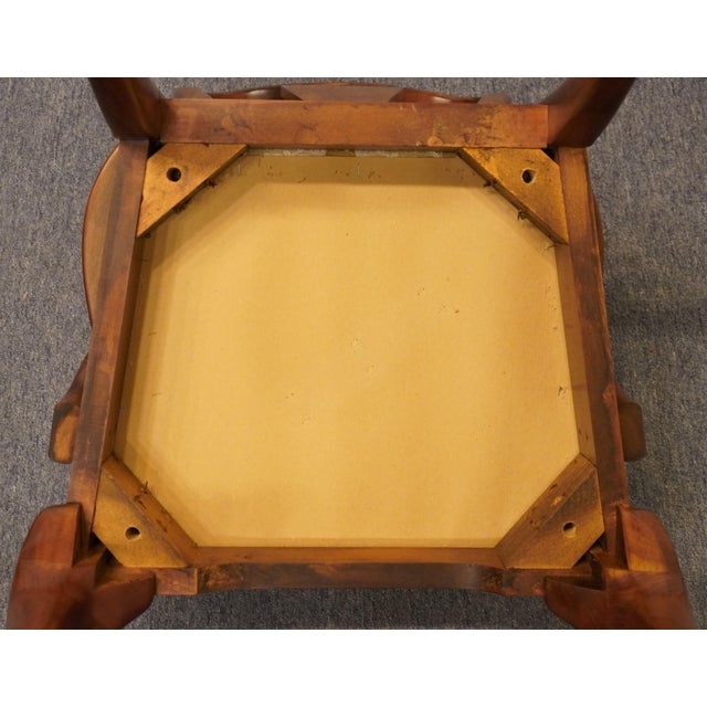 Cresent Furniture Solid Cherry Traditional Queen Anne Style Dining Arm Chair For Sale - Image 9 of 9