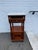 Wood Antique French Style Marble Top 2 Tier Night Stand For Sale - Image 7 of 16