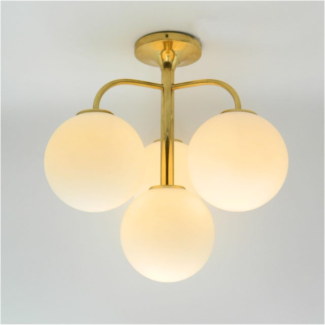 Brass Ceiling Light by E. R. Nele for Temde, Switzerland For Sale - Image 11 of 11