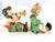 1950s 1950s Japanese Ceramic Boy Musician & Little Red Riding Hood Girl Figurines, a Pair For Sale - Image 5 of 14