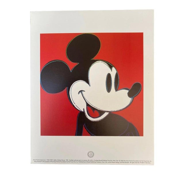 Artist: Andy Warhol Country: USA Title: Myths Mickey Mouse -3 Printed: Offset in 1992, in Germany Marks: Not signed, not...