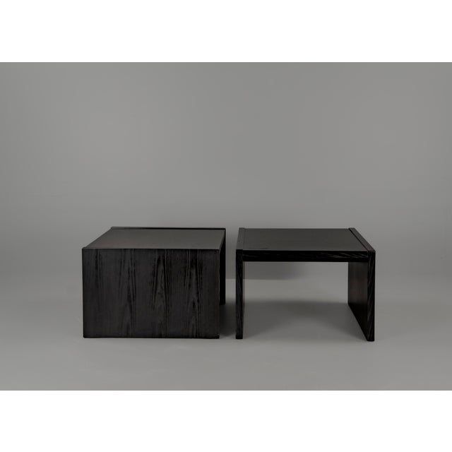 Black Vintage Coffee Tables in style of Sergio Rodrigues for Oca, 1970s, Set of 2 For Sale - Image 8 of 18