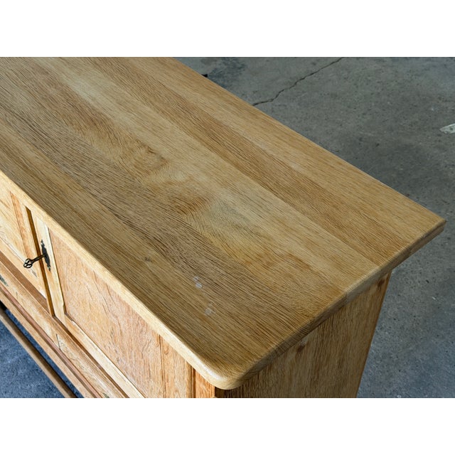 Mid-Century Danish Brutalist Sideboard in Oak by Henning Kjærnulf, 1960s For Sale - Image 6 of 15