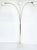 Mid-Century Modern Brass Arched Floor Lamp, Marble Base For Sale - Image 4 of 7