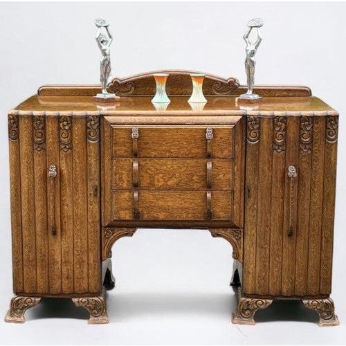 Art Deco Oak Sideboard, 1930s For Sale - Image 18 of 18