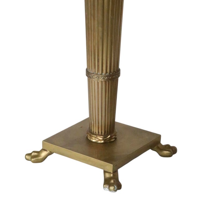 Chapman Manufacturing Company Late 20th Century Neo Classical Brass Table Lamps by Chapman - a Pair For Sale - Image 4 of 13