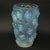 Rene Lalique Opalescent Glass 'Raisins' Vase, with blue stained details. This pattern features deep relief grape bunches,...