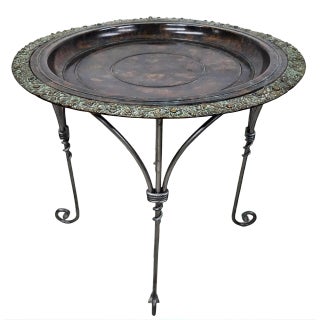 Brass Tray Table by Maitland Smith For Sale