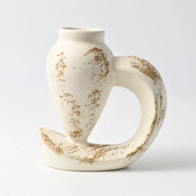 Mid-Century Modern Dutch Sculptural Ceramic Vase from Duifs Keramiek, 1970s For Sale - Image 3 of 10
