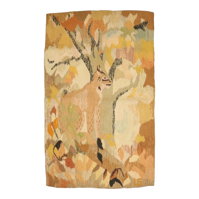 Mid 20th Century Scandinavian Kilim from Lilly Sjöberg rug no. j5018 For Sale