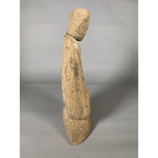 Terra Cotta Terracotta sculpture of a court lady, Han Dynasty, 206 BC-220 AD, Mingqi, China, archaeology For Sale - Image 8 of 9