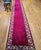 Vintage Persian Tabriz Long Runner, Hand-Knotted Wool, Open Field Pattern, Crimson Red & Ivory, 3x19 For Sale In Chicago - Image 6 of 8