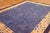1920s Antique Chinese Peking Blue & Delicate Tone-on-Tone Floral Design Rug For Sale In New York - Image 6 of 7