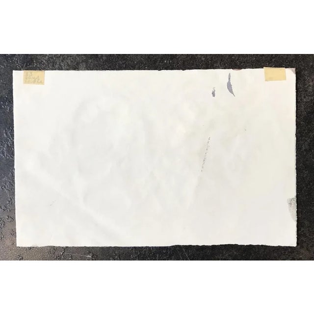 1980s Irma Hediger, Pensée, 1985, Watercolor on Paper For Sale - Image 5 of 6