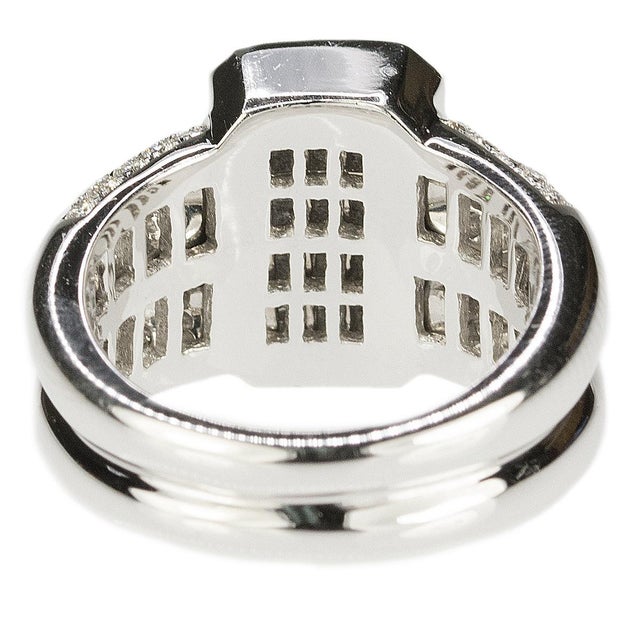 Contemporary Late 20th Century Oliva Diamond Ring, Size 6.75 For Sale - Image 3 of 4