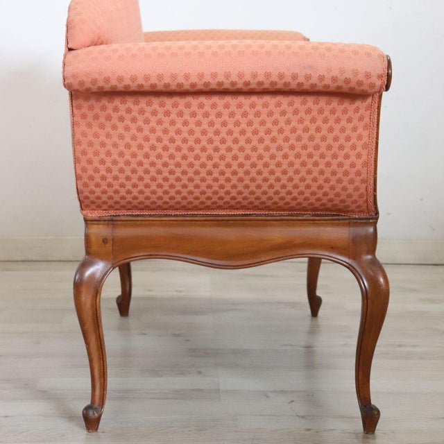 Louis XV Walnut Small Sofa, 1900s For Sale - Image 14 of 18
