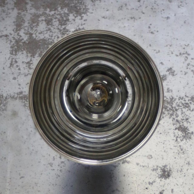 Metal Vintage Industrial Zeiss Ikon Ik180 Mercury Mirror Glass Wall Light For Sale - Image 7 of 10