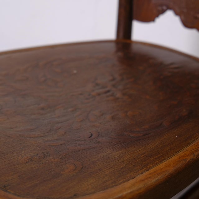 Wood Antique Chair in Bent Beech Wood from Jacob & Josef Kohn, 1890s For Sale - Image 7 of 18