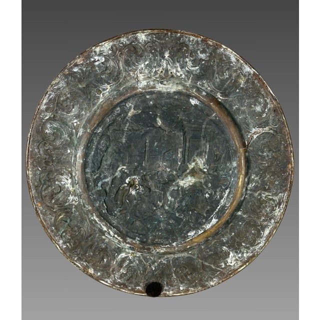 17th Century Athena on Parnassus Offering Dish After Hans Jakob Bayr For Sale - Image 3 of 4