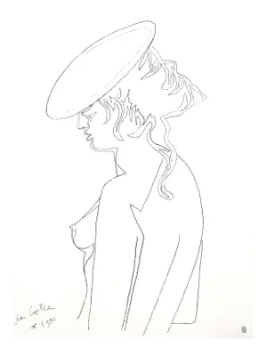 Jean Cocteau - Woman's Profile - Original Lithograph