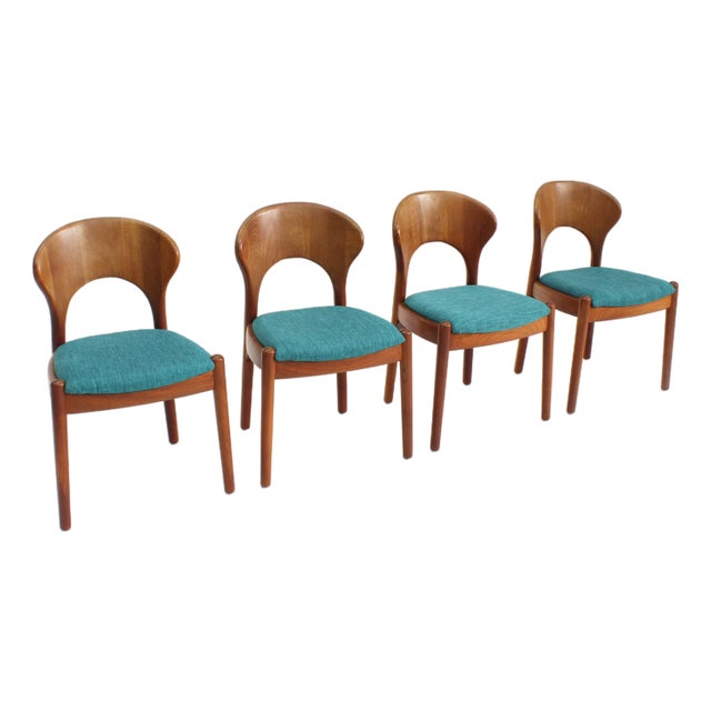 Vintage Danish Dining Chairs from Schou Andersens Mobelfabrik, 1960s, Set of 4 For Sale