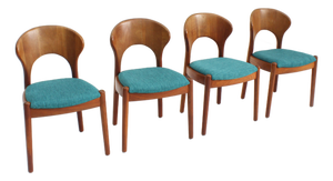 Vintage Danish Dining Chairs from Schou Andersens Mobelfabrik, 1960s, Set of 4