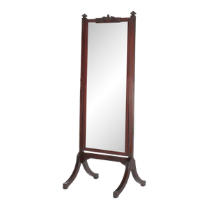 Antique Edwardian Neoclassical Carved Mahogany Dressing Mirror C1910