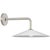 Silver Amber Lewis for Visual Comfort Signature Ponce 9" Sconce in Polished Nickel with Milk White Glass Shade For Sale - Image 8 of 12