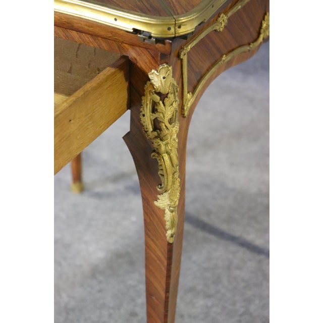 Wood 19th C.French Louis XV Style Bronze Ormolu Mounted Games Table by Francois Linke For Sale - Image 7 of 10