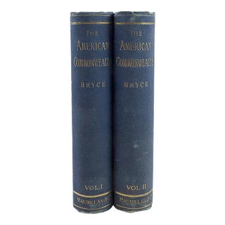 1888 the American Commonwealth by James Bryce Books - a Pair For Sale