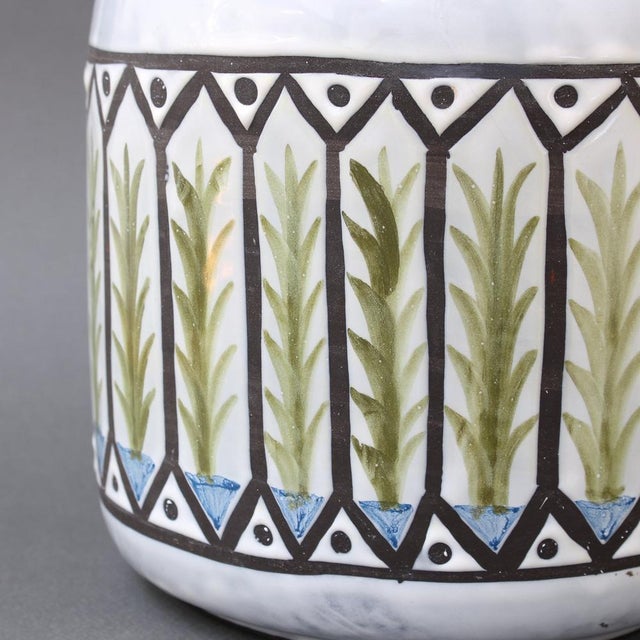 Vintage French Ceramic Cachepot by Roger Capron, 1970s For Sale - Image 9 of 15