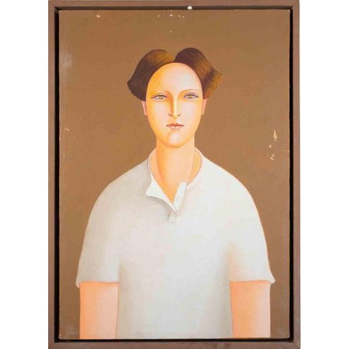 2000 - 2009 Unknown, Rachele, Oil Painting, 2000 For Sale - Image 5 of 5