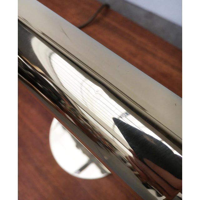 Metal Mid-Century Minimalist Brass Table Lamp by Rosemarie & Rico Baltensweiler for Baltensweiler For Sale - Image 7 of 18