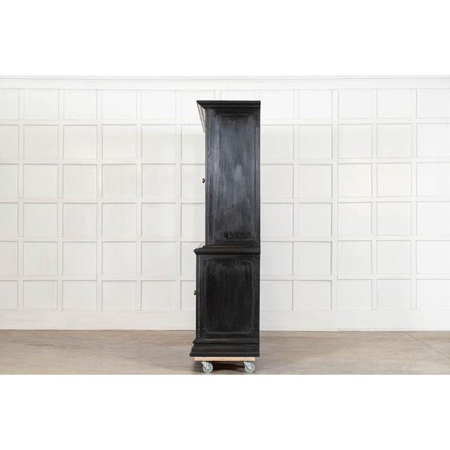 19th Century French Ebonised Fruitwood Housekeepers Cupboard, 1880 For Sale - Image 9 of 18
