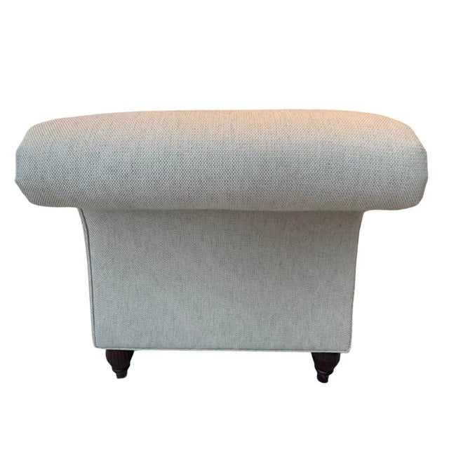 Beautiful Baker Furniture – Milling Road Collection chaise lounge in a soft neutral textured upholstery. This is a high-...