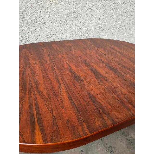 Mid-Century Extendable Palisander Dining Table from Dinamarca, 1970s For Sale - Image 6 of 12