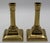 Queen Anne Mid-18th Century English Queen Anne Pair of Brass Candlesticks For Sale - Image 3 of 6