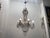 Large Vintage Italian Tole Florentine Macaroni Crystal Chandelier, 1940s For Sale - Image 3 of 14