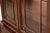 Baker Furniture Style Georgian Carved Flame Mahogany Lighted Breakfront Bookcase Cabinet, Circa 1940s For Sale - Image 10 of 15