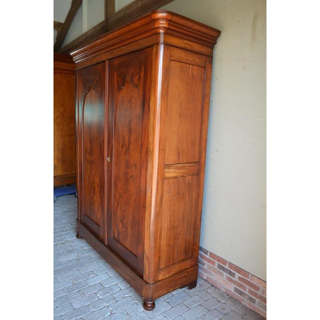 Wood Antique Mahogany Wooden Gate Cabinet For Sale - Image 7 of 10